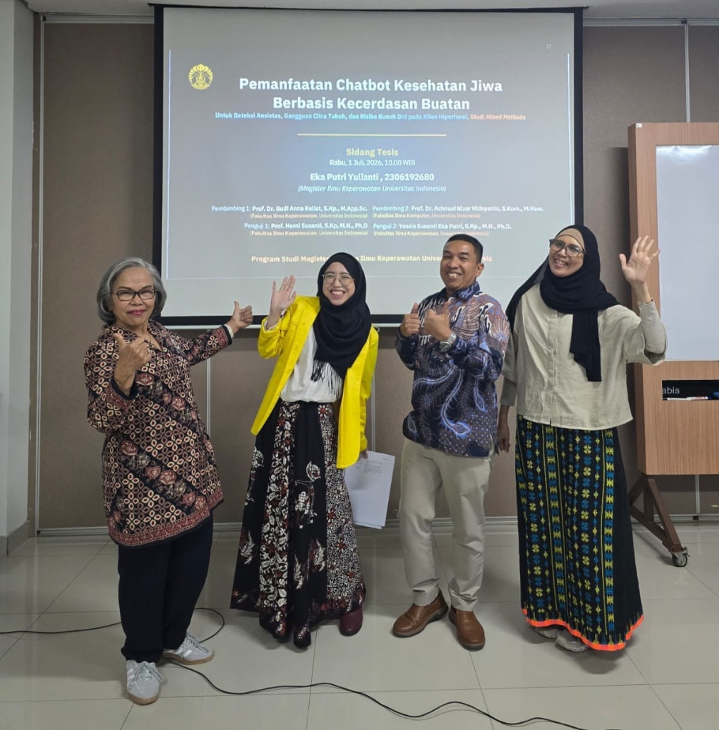 Eka defending Master's Thesis for ANSWA