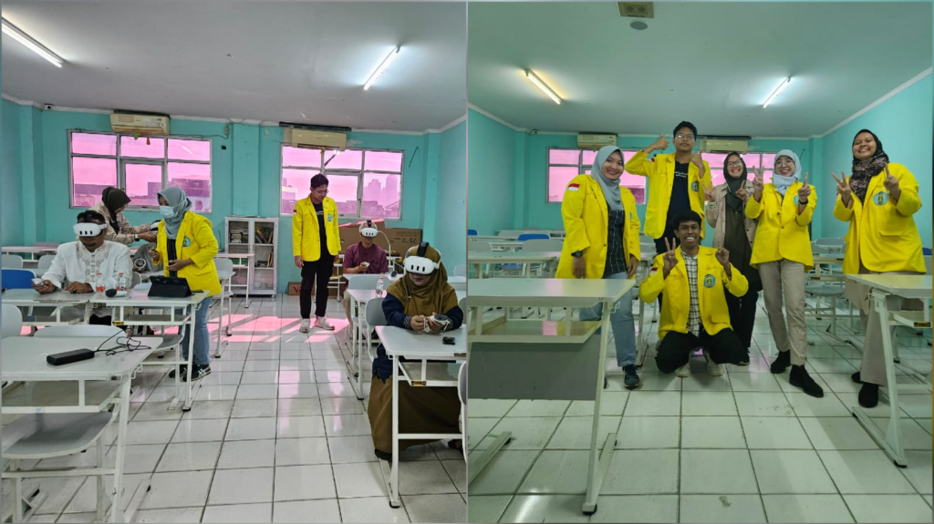 VR-AI research team photo in classroom